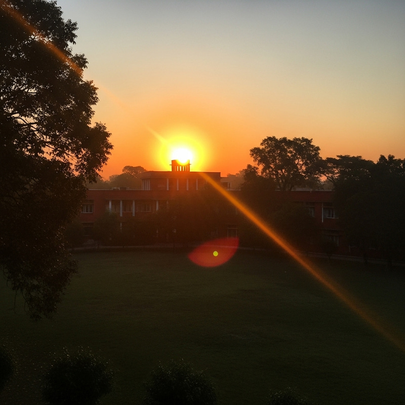 Beautiful Sunrise at IIT Kharagpur Beautiful Sunrise at IIT Kharagpur
