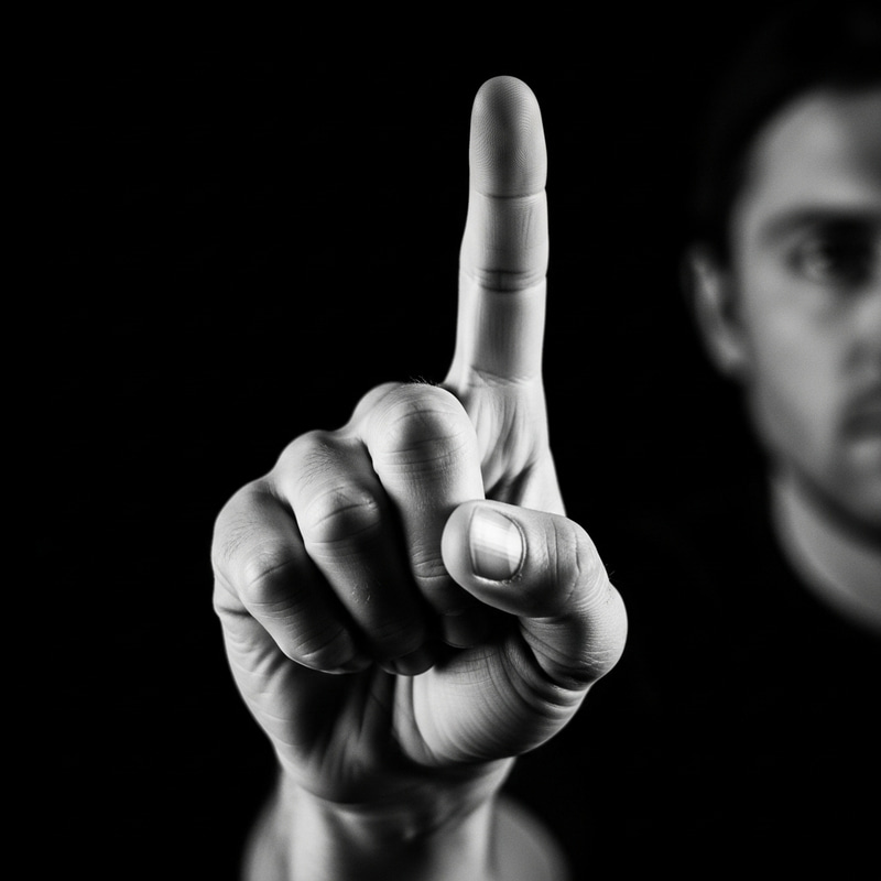 Intense Hand Gesture in Dramatic Monochrome - Canon EOS R5 Intense Hand Gesture in Dramatic Monochrome - Canon EOS R5