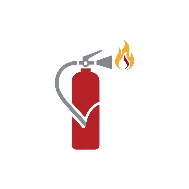 Modern Fire Safety Logo Design: Prevention & Protection Concept