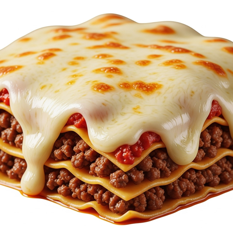 Succulent Beef Lasagna with Melted Cheese and Minced Meat Filling Succulent Beef Lasagna with Melted Cheese and Minced Meat Filling