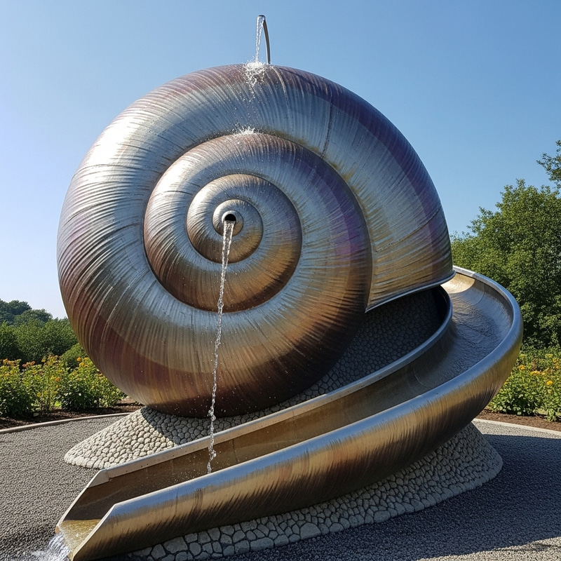 Snail Shell Water Inlet Tank Design | Tranquil Beauty Snail Shell Water Inlet Tank Design | Tranquil Beauty