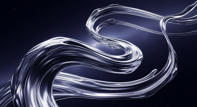 Viscous Liquid Flowing Through Cosmic Space: Abstract 4K HD Illustration Viscous Liquid Flowing Through Cosmic Space: Abstract 4K HD Illustration