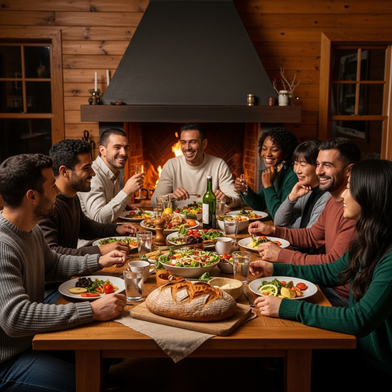 Intimate Gathering with Friends and Family - Symbolizing Unity and Warmth