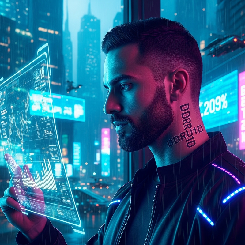 DDRUI1D: Cryptocurrency Trader in Cyberpunk Aesthetic DDRUI1D: Cryptocurrency Trader in Cyberpunk Aesthetic
