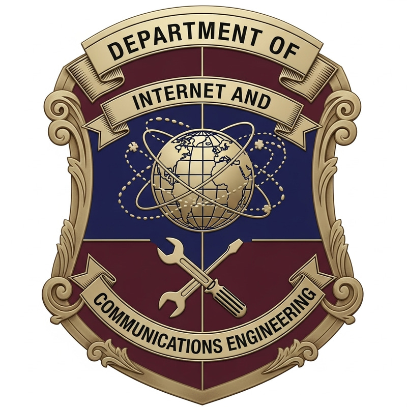 Internet and Communications Engineering Department Badge Internet and Communications Engineering Department Badge