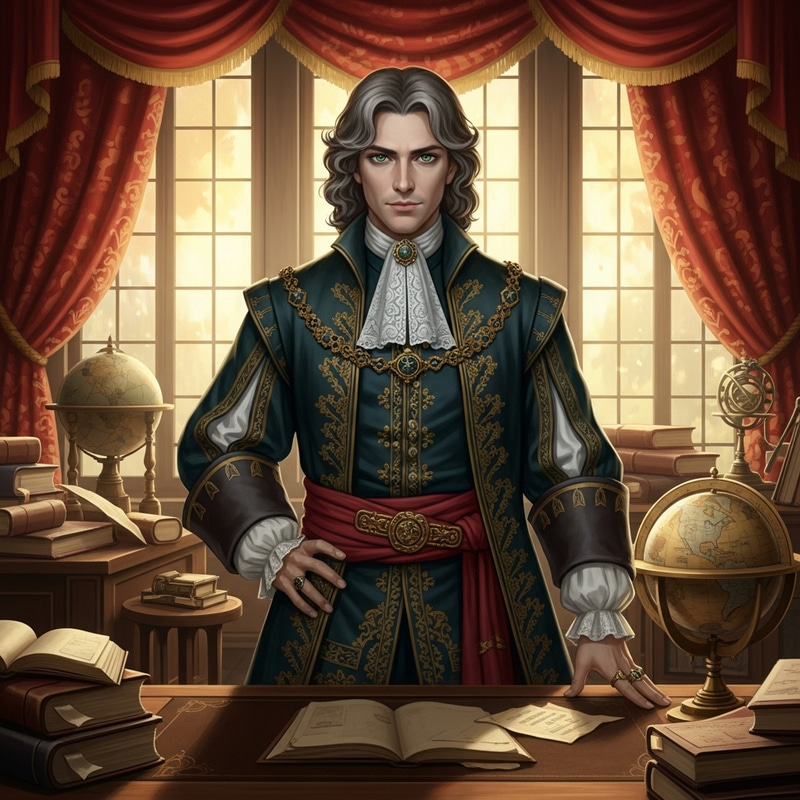 Gerald de Riv: European High Nobility Portrait Gerald de Riv: European High Nobility Portrait