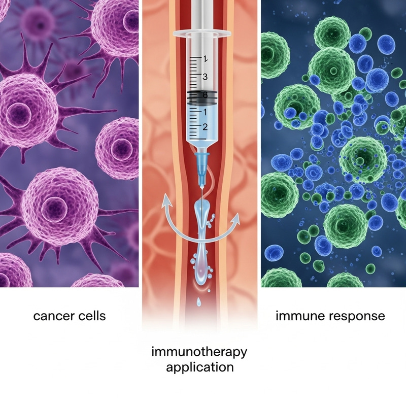 Immunotherapy Process: Cancer Cell Destruction & Immune Response Immunotherapy Process: Cancer Cell Destruction & Immune Response