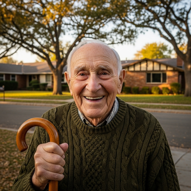 Heartwarming Portrait of an Elderly Gentleman
