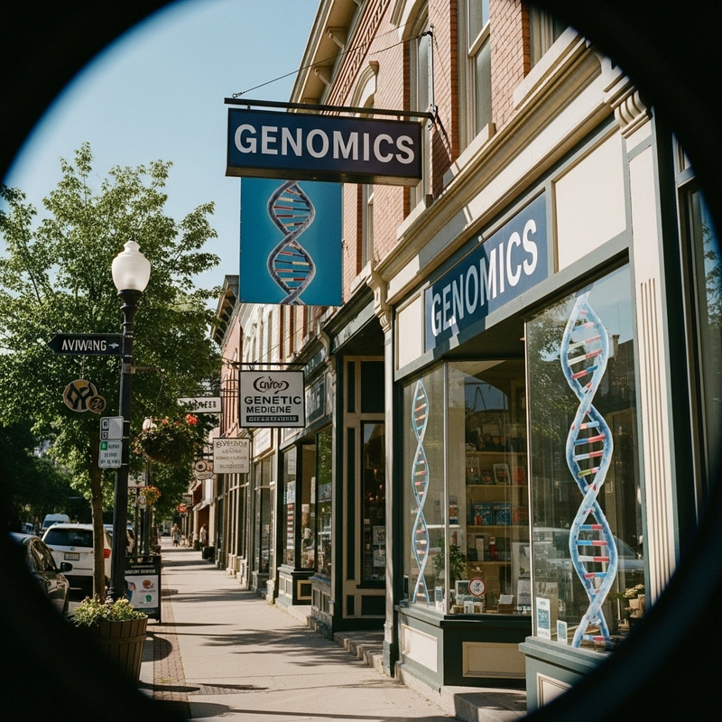 Charming Street with Genomics Shop