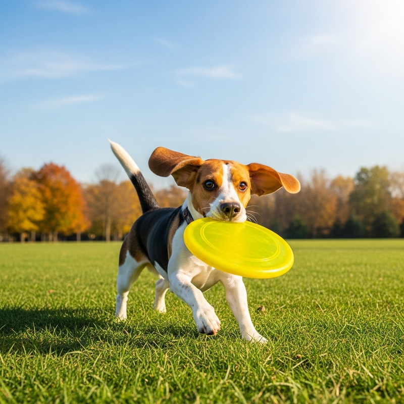 Adorable Beagle Dog Playing in a Green Park | Fun Pet Photo Adorable Beagle Dog Playing in a Green Park | Fun Pet Photo
