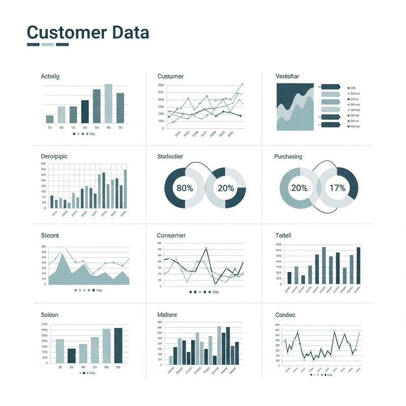 Modern Minimalist Customer Data Visualization
