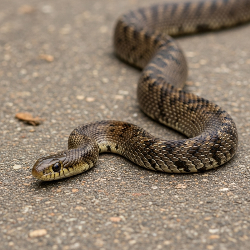 Brown Eastern Snake - Slithering on the Ground Brown Eastern Snake - Slithering on the Ground