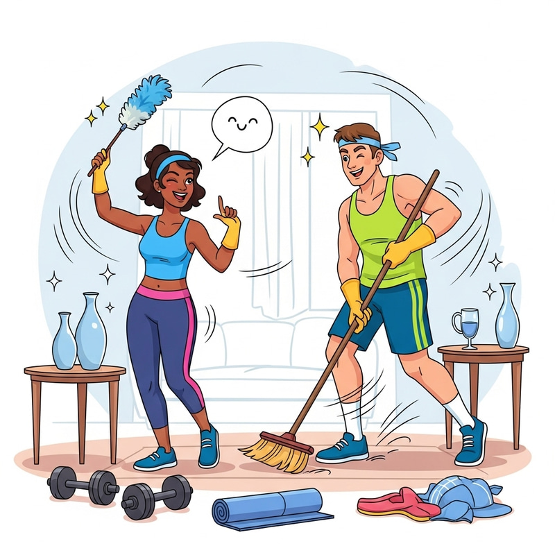 Cleaning as a Workout: Energizing Household Fitness Fun Cleaning as a Workout: Energizing Household Fitness Fun