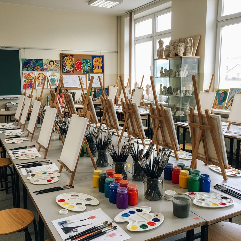 Art Classroom Supplies and Inspirational Setting Art Classroom Supplies and Inspirational Setting