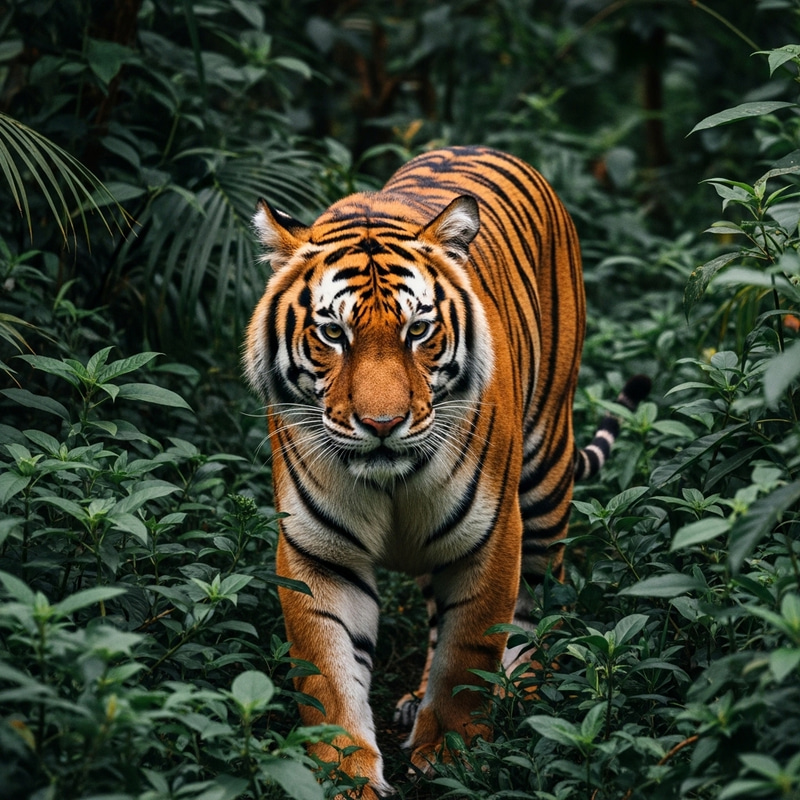 Discover the Majestic Tiger in Its Jungle Habitat Discover the Majestic Tiger in Its Jungle Habitat