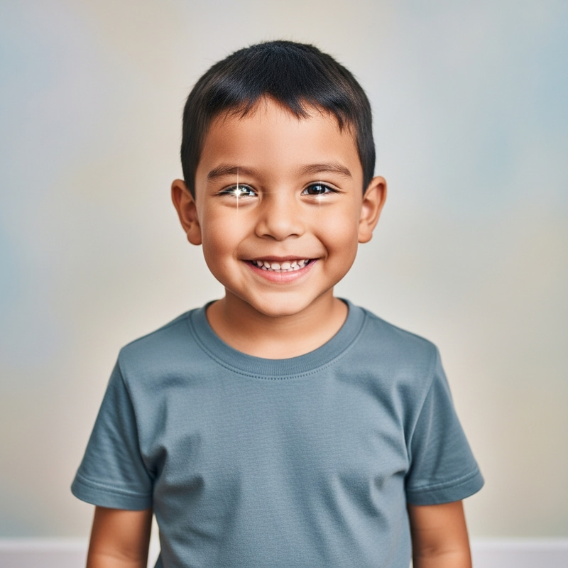 Cheerful Young Hispanic Boy Smiling