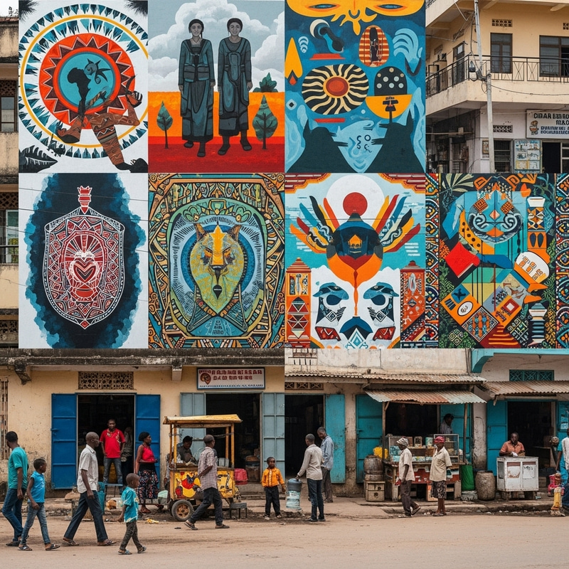 Vibrant Street Art in Dar es Salaam | Urban Diversity Vibrant Street Art in Dar es Salaam | Urban Diversity