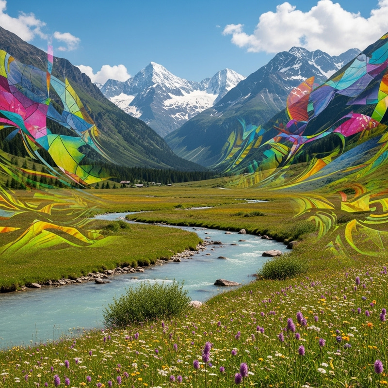 Captivating Landscapes and Abstract Artistry Captivating Landscapes and Abstract Artistry