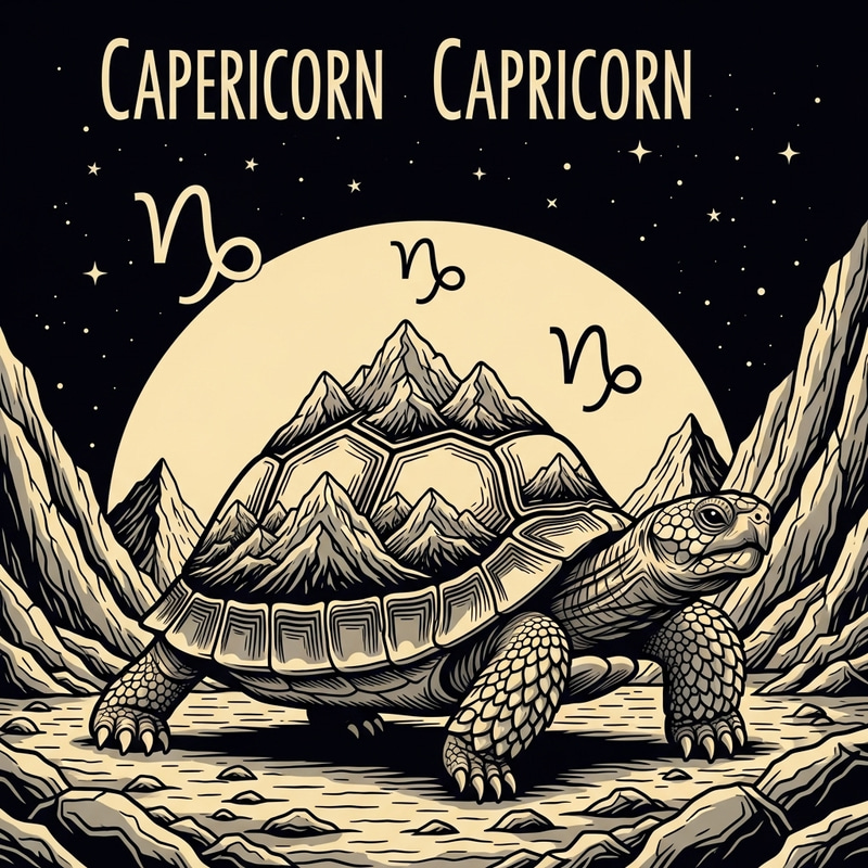Resilient Turtle: Personifying Capricorn's Tenacity Resilient Turtle: Personifying Capricorn's Tenacity