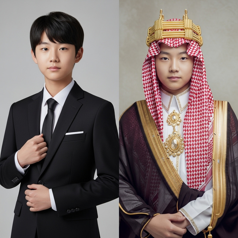 14-Year-Old Korean Boy Becomes Saudi Prince: Transformation Story