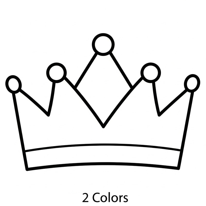 Simple and Uncomplicated Crown Coloring Page for Toddlers Simple and Uncomplicated Crown Coloring Page for Toddlers