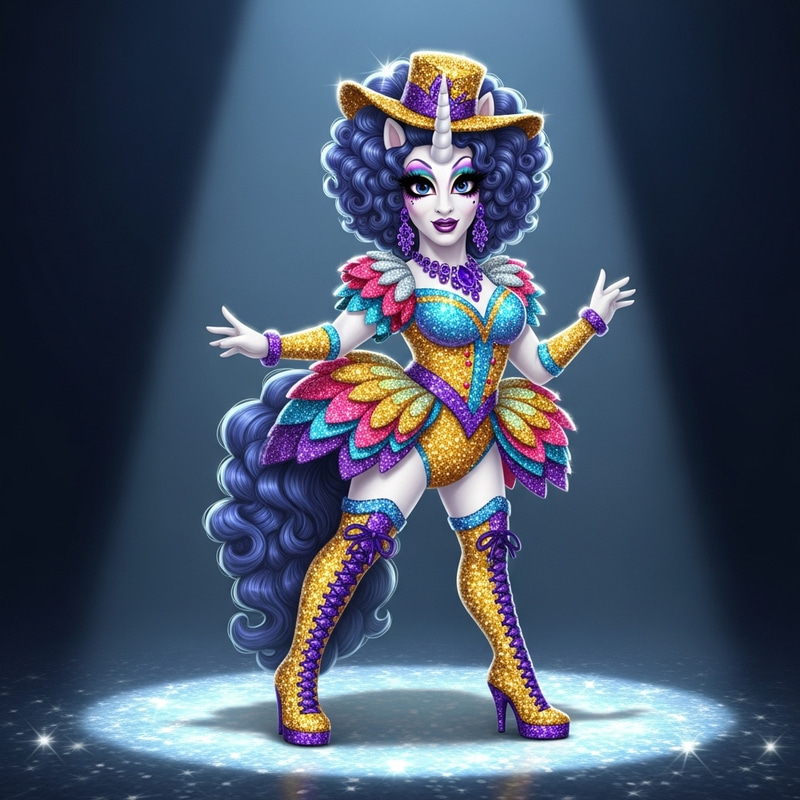 Rarity: The Glamorous Drag Queen Pony