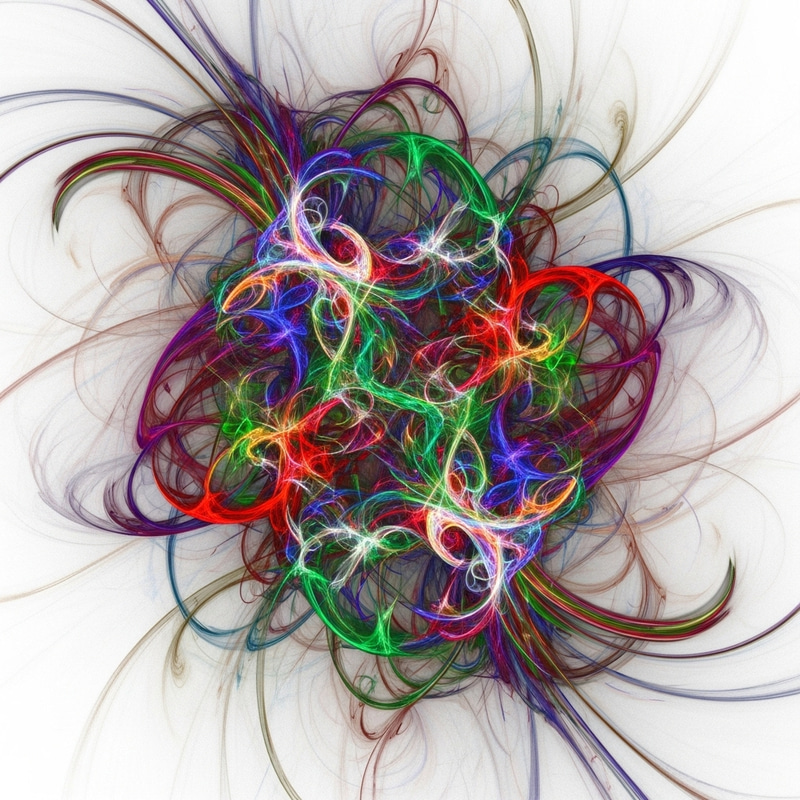 Vibrant Abstract Art Composition - Chaos & Harmony Vibrant Abstract Art Composition - Chaos & Harmony