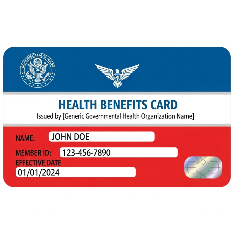 Official Red, White & Blue Medicare Card Design Official Red, White & Blue Medicare Card Design