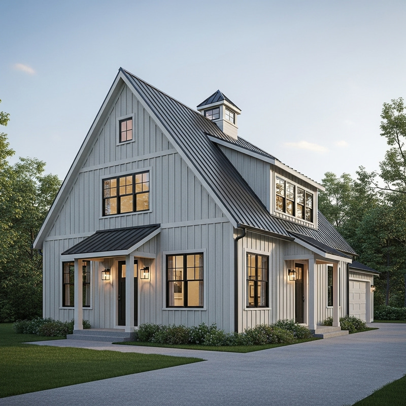 Barnhouse with Sharp Roof Design Barnhouse with Sharp Roof Design