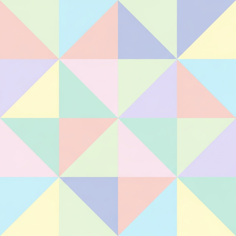 Tranquil Pastel Triangles | Seamless Geometric Pattern