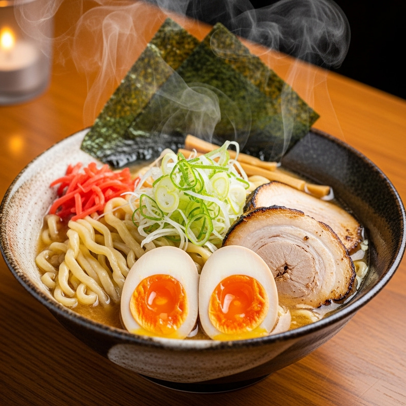 Authentic Ramen Bowl with Delicious Flavors Authentic Ramen Bowl with Delicious Flavors