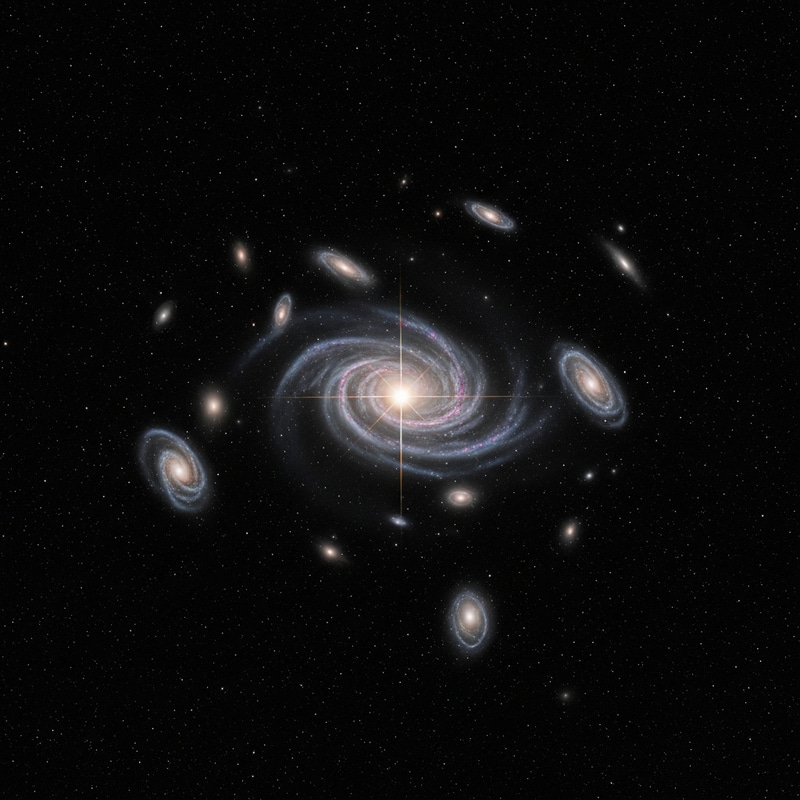 Dark Universe: Star and Galaxies in Vast Cosmos