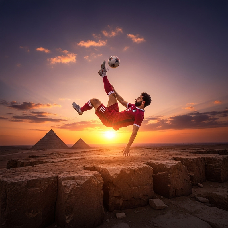 Ronaldo Over the Pyramids