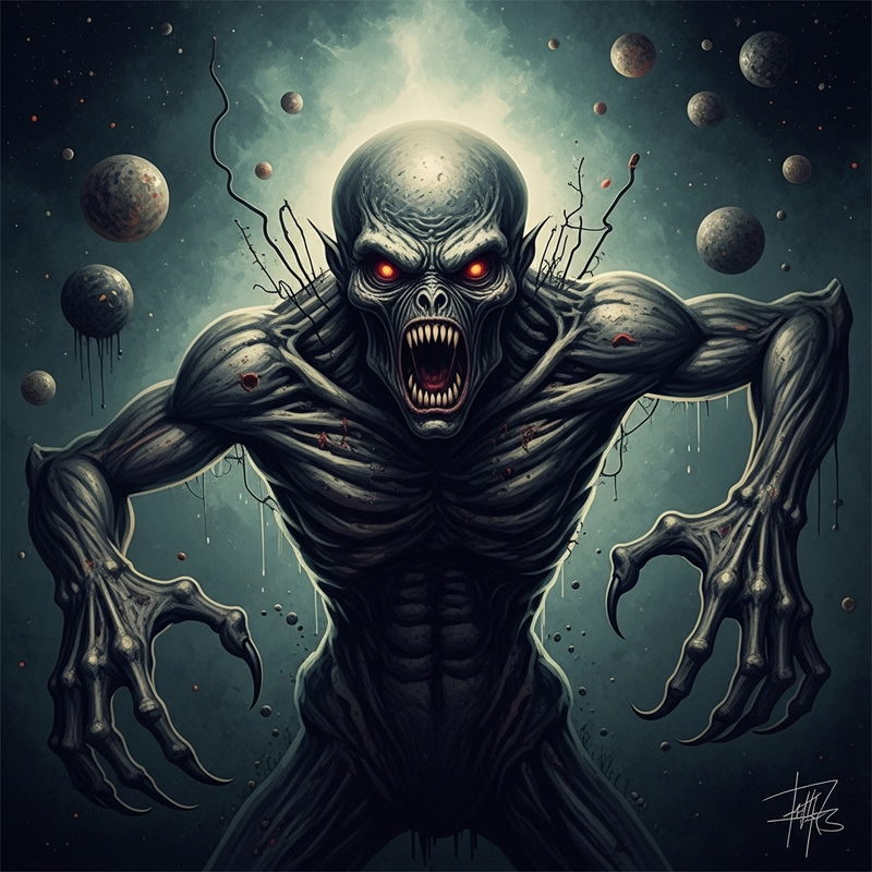 Eldritch Entity: Surreal Cosmic Dread Art Eldritch Entity: Surreal Cosmic Dread Art