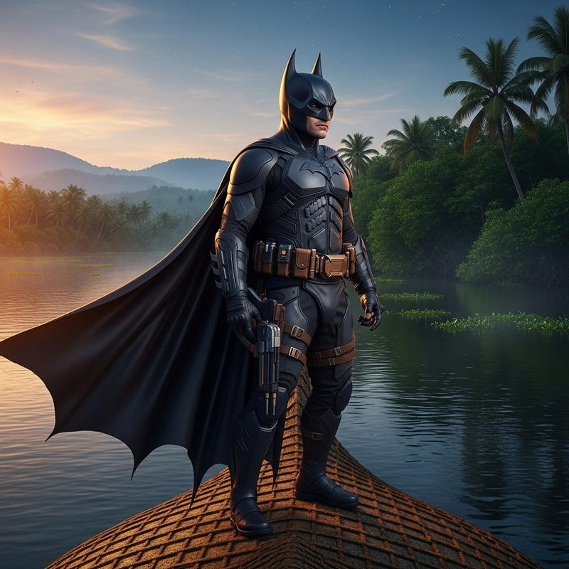 Batman Ventures Through Kerala's Tropical Landscape Batman Ventures Through Kerala's Tropical Landscape