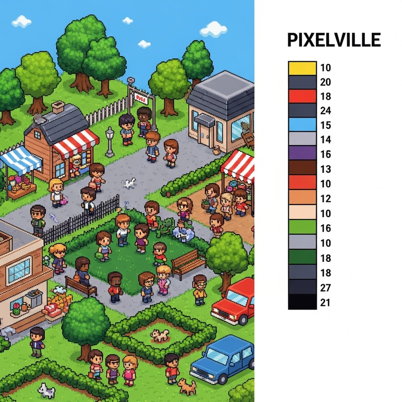 Explore the Vibrant Pixelville Community Explore the Vibrant Pixelville Community