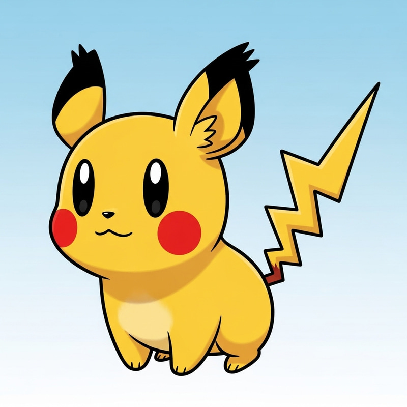 Pikachu - Adorable Yellow Cartoon Pocket Monster Pikachu - Adorable Yellow Cartoon Pocket Monster