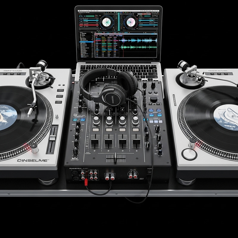 DJ Gear - Modern Equipment Display DJ Gear - Modern Equipment Display