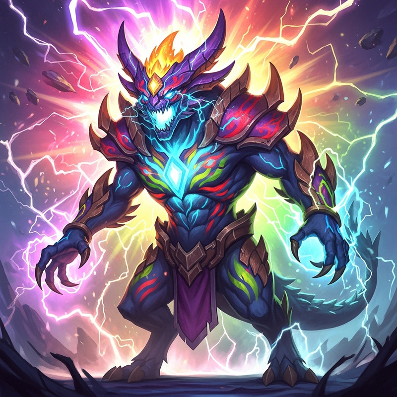 Electrifying Monster: Vibrant Colors & Energy Electrifying Monster: Vibrant Colors & Energy