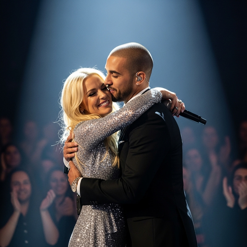 Taylor Swift and Kanye West Embrace On Stage