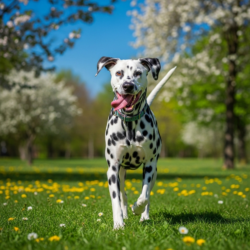 Adorable Dalmatian Dog in Playful Pose Adorable Dalmatian Dog in Playful Pose