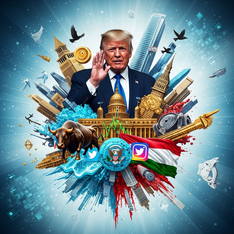 Digital NFT Artwork of Donald Trump's Tenure