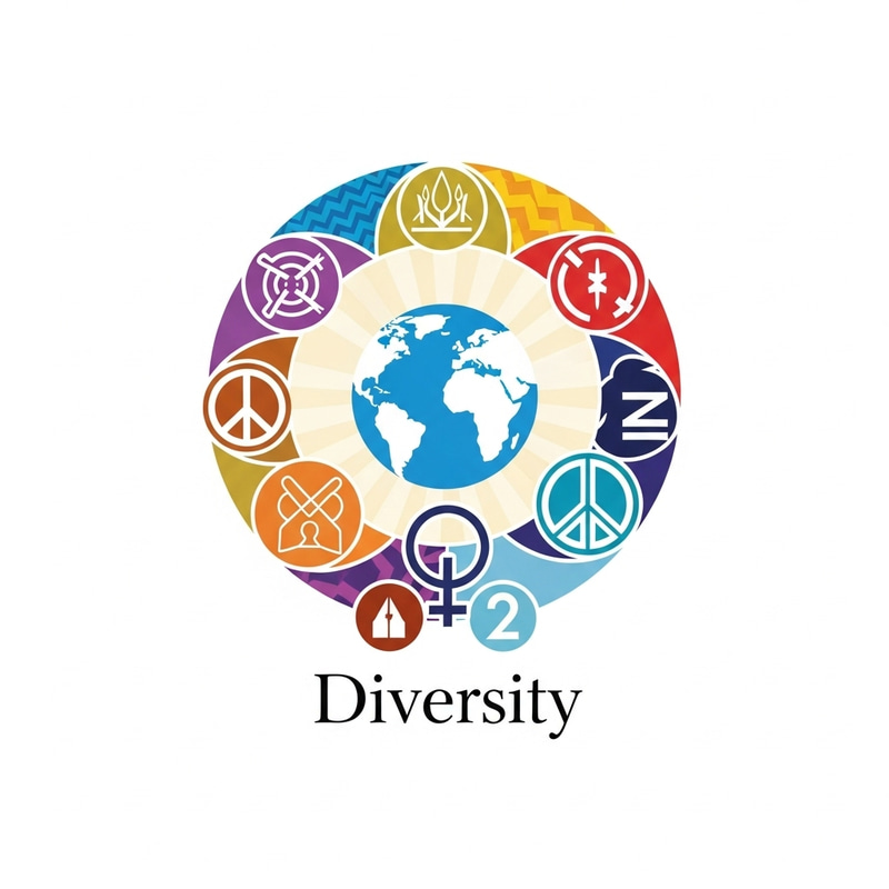 Fostering Diversity Symbol - Unity, Inclusion & Harmony Fostering Diversity Symbol - Unity, Inclusion & Harmony
