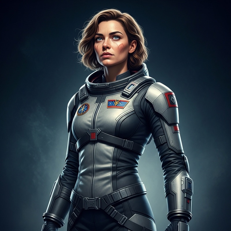 Sigourney Weaver in Futuristic Space Suit Portrait Sigourney Weaver in Futuristic Space Suit Portrait