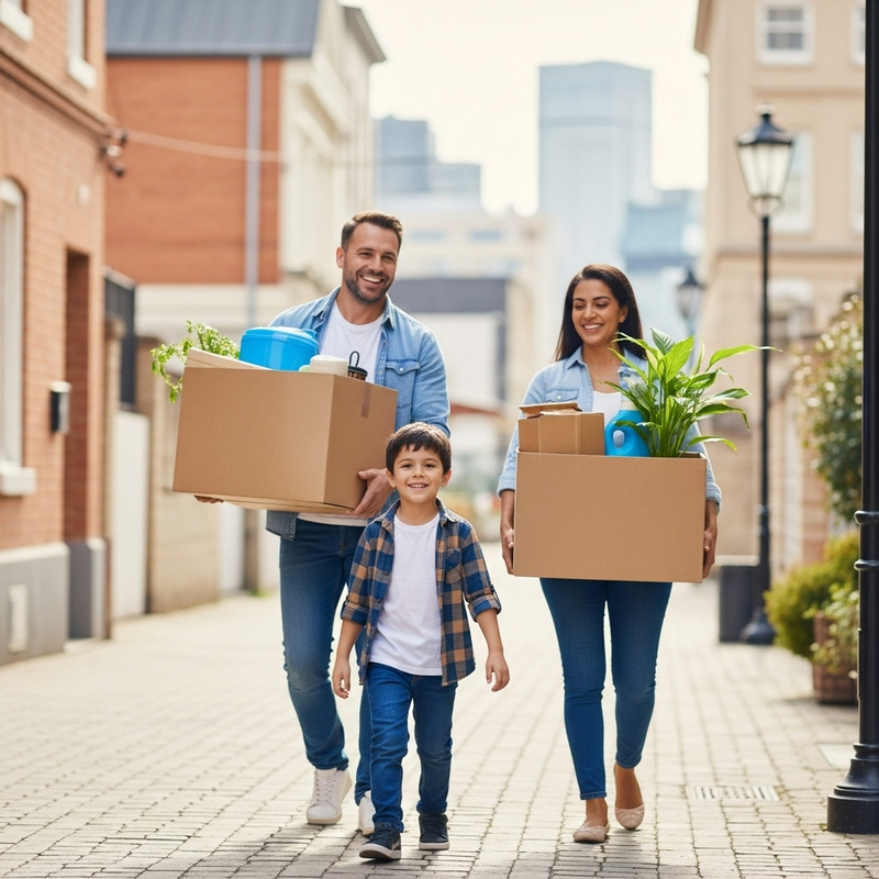 Joyful Family Moves to Vibrant City Home Joyful Family Moves to Vibrant City Home