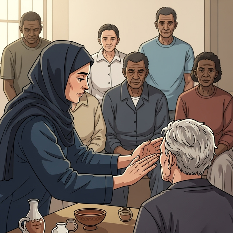 Compassionate Healer Aiding the Poor, Sick, and Elderly