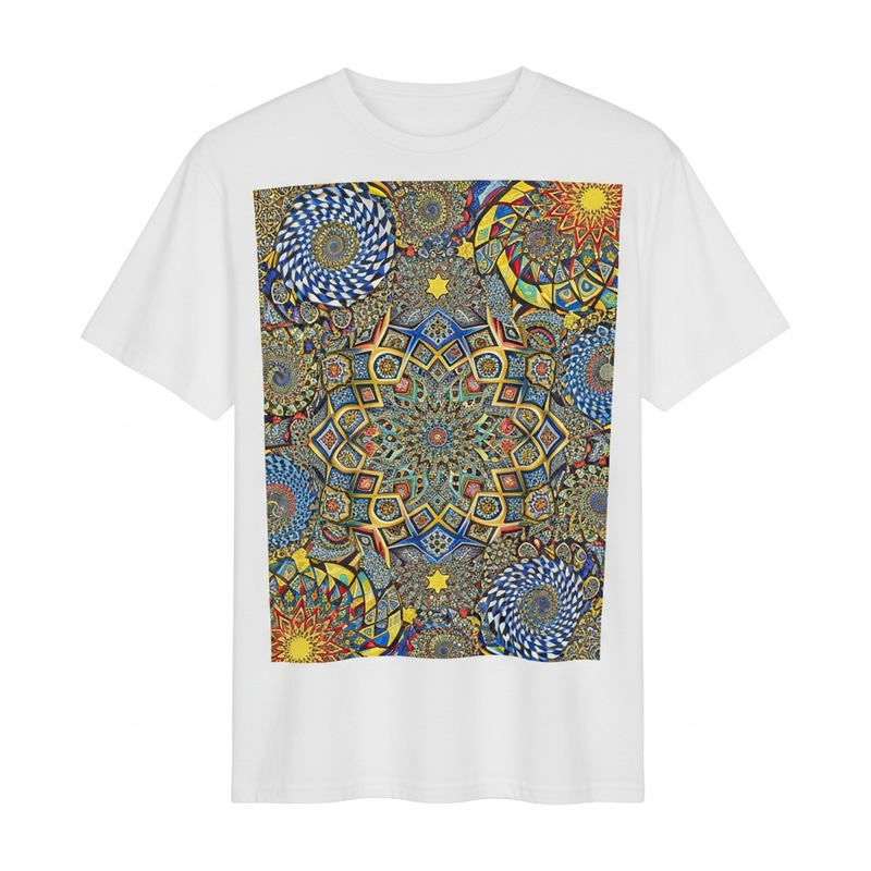 Artistic Geometric Print T-Shirt | Unique Casual Wear Artistic Geometric Print T-Shirt | Unique Casual Wear
