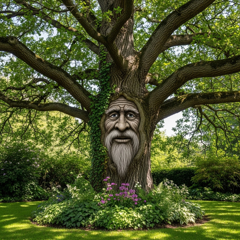 Grandpa Oak: Centuries-Old Wisdom in Enchanted Garden