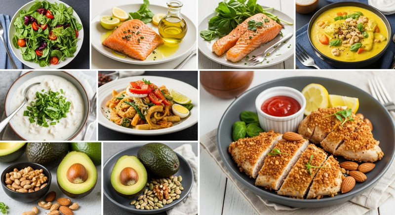 Vibrant Keto Meal Collage | Colorful Diet Options