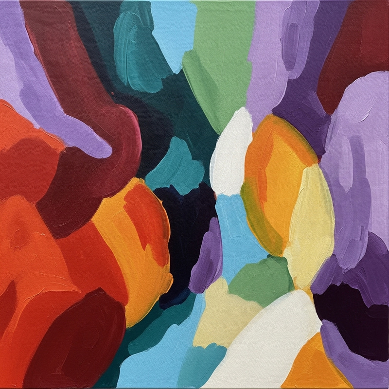 Abstract Painting: Shadows and Harmony Abstract Painting: Shadows and Harmony